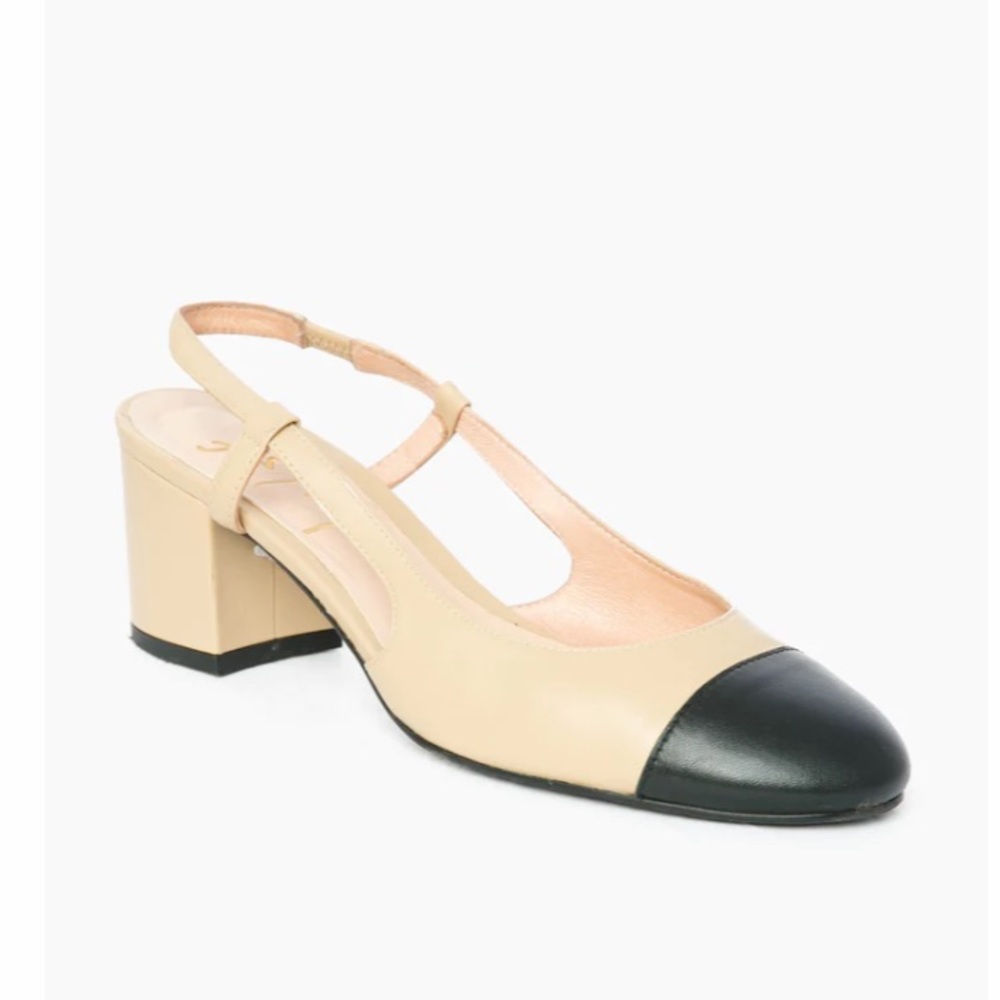 Tuckernuck Beige and Black Heels